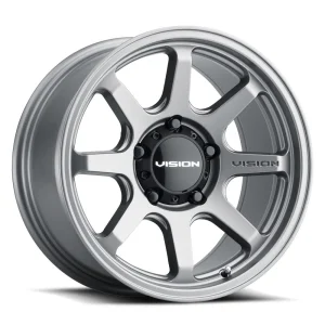 Vision Wheel Off-Road – 351 FLOW – Grey – 17″x9″ 0mm – All weather Wheels – 351-7950SG0